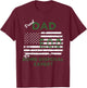 Proud Dad of Bomb Disposal Expert EOD Father Gift T-Shirt - T-Shirt | Maroon