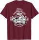 American Motorcycle Indian Bikers Vintage Retro Riders Gift T-Shirt - T-Shirt | Maroon