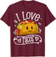 I Love Tacos Cinco De Mayo Women Men Kids Boys Taco Mexico T-Shirt - T-Shirt | Maroon