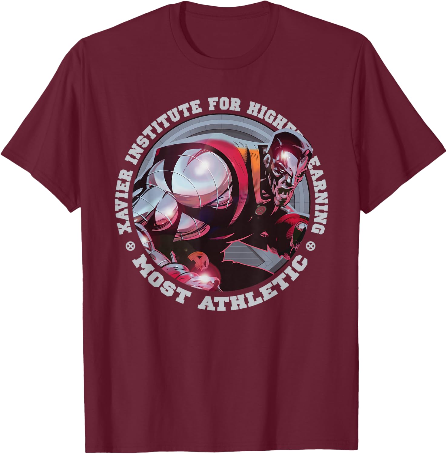 Marvel X-Men Colossus Most Athletic T-Shirt - T-Shirt | Maroon