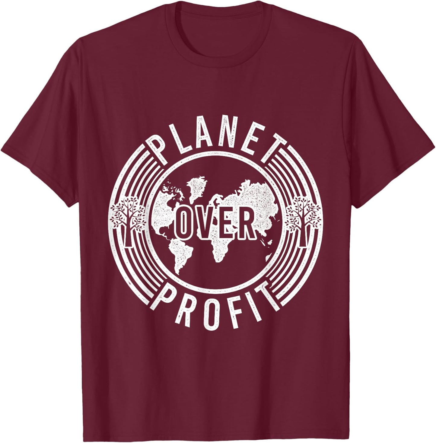 Climate Change Environment Environmentalist Capitalism T-Shirt - T-Shirt | Maroon