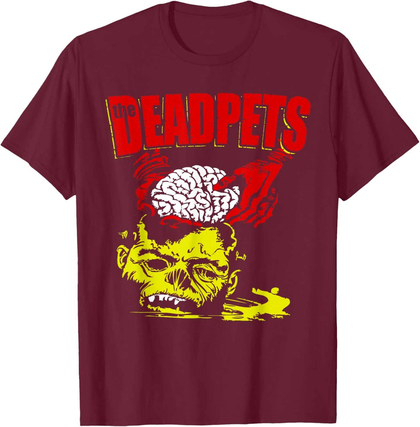 The Dead Pets Monkey Brains T-Shirt - T-Shirt | Maroon