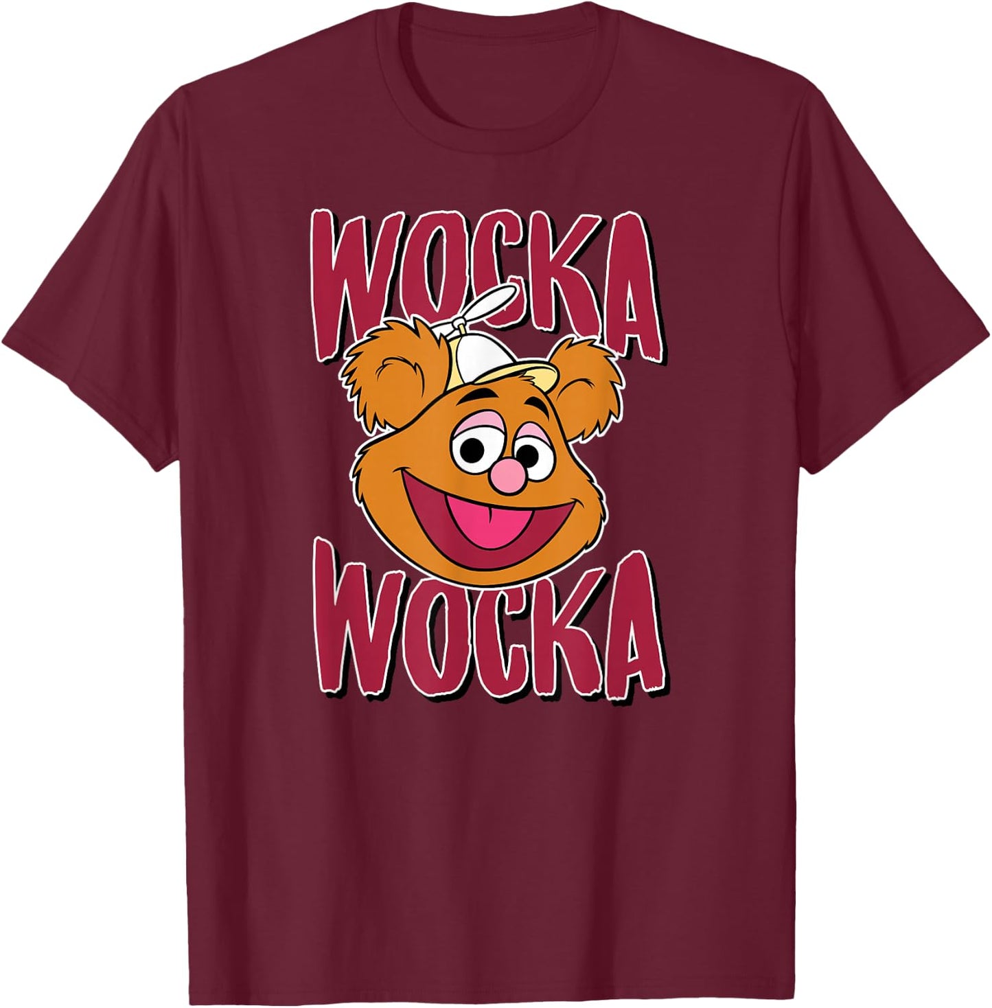 Disney - Muppet Babies Wocka Wocka Fozzie T-Shirt - T-Shirt | Maroon