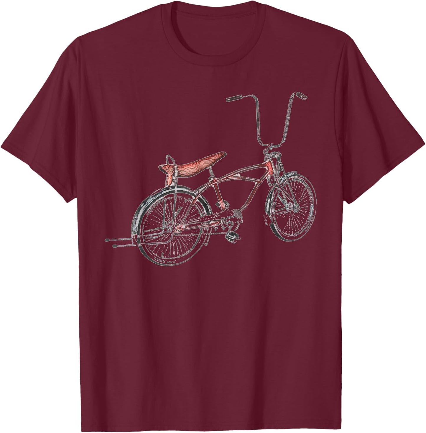 Lowrider Bike Bicycle low rider low-rider cruisin T-Shirt - T-Shirt | Maroon