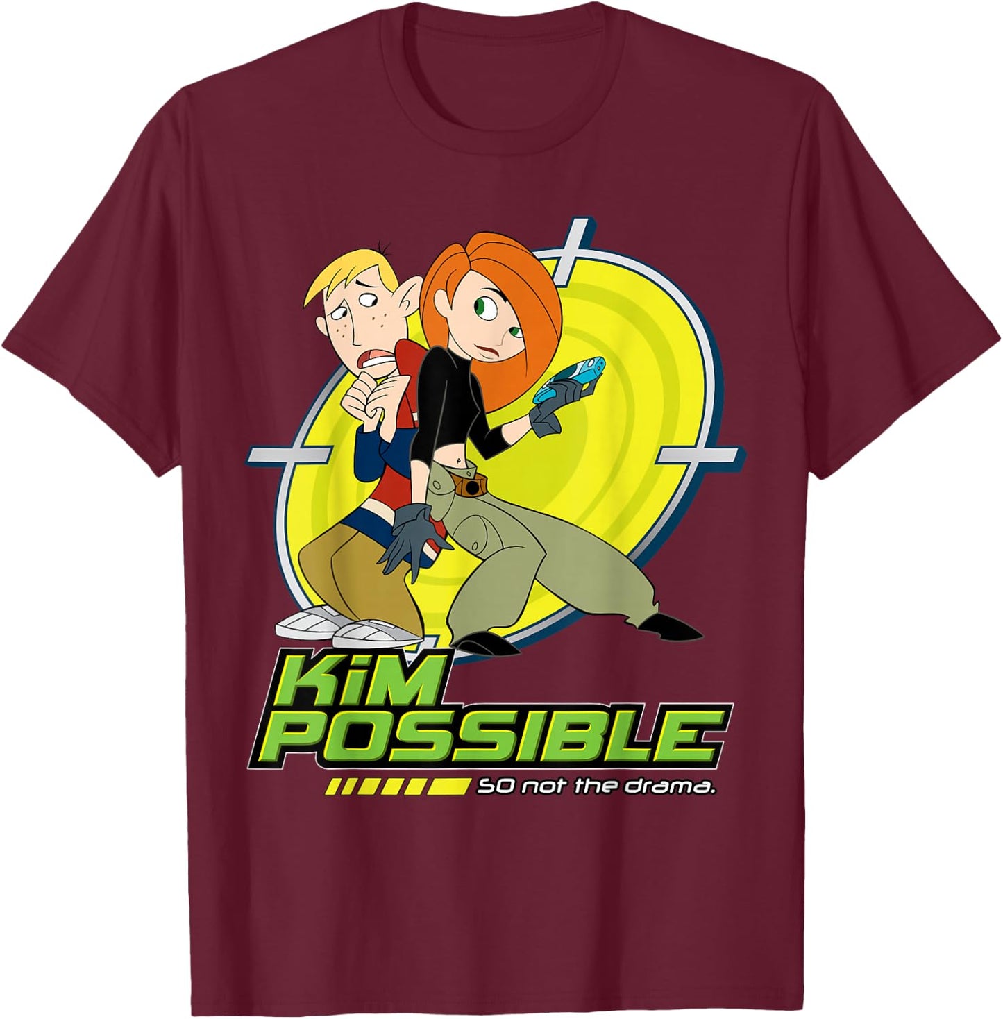Kim Possible - Live Action Pose T-Shirt - T-Shirt | Maroon
