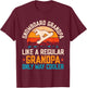 Snowboarding Snowboard Grandpa Snowboarder T-Shirt - T-Shirt | Maroon