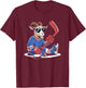 Goat Ice Hockey Goalie Team Player Cool T-Shirt - T-Shirt | Maroon