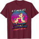 Unicorns and Beer Drinking Funny Unicorn T Shirt T-Shirt - T-Shirt | Maroon
