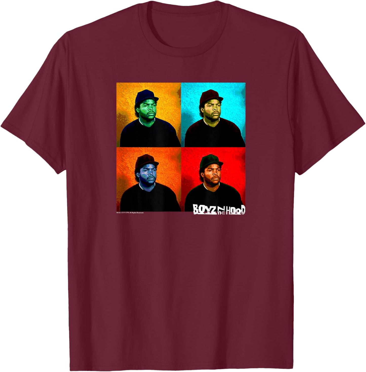 Boyz n The Hood Pop Art T-Shirt - T-Shirt | Maroon