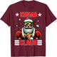 Sigma Claus Funny Christmas Santa Rizz Middle School Kids T-Shirt - T-Shirt | Maroon