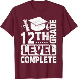 12th Grade Level Complete T-Shirt - T-Shirt | Maroon