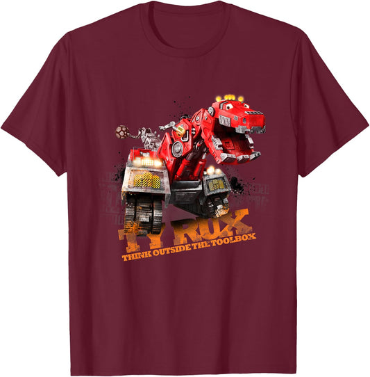 Kids DreamWorks Dinotrux - Ty Rux Action T-Shirt - T-Shirt | Maroon