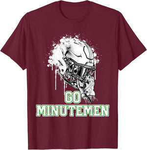 Concord Minutemen Rising Helmet GO! T-Shirt - T-Shirt | Maroon