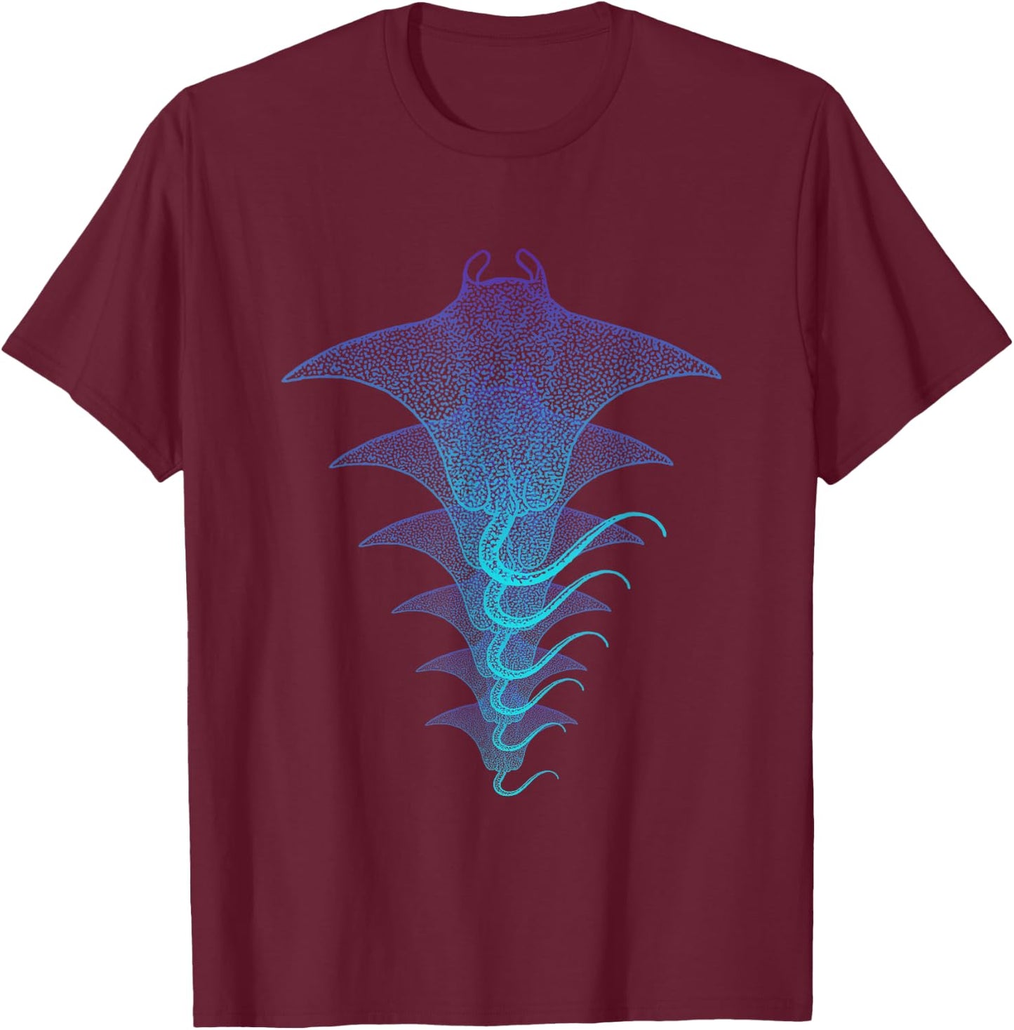 Manta Ray Aquarium Shirt Gift T-Shirt - T-Shirt | Maroon