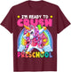 Crush Preschool Dabbing Unicorn Back to School Girls Gift T-Shirt - T-Shirt | Maroon