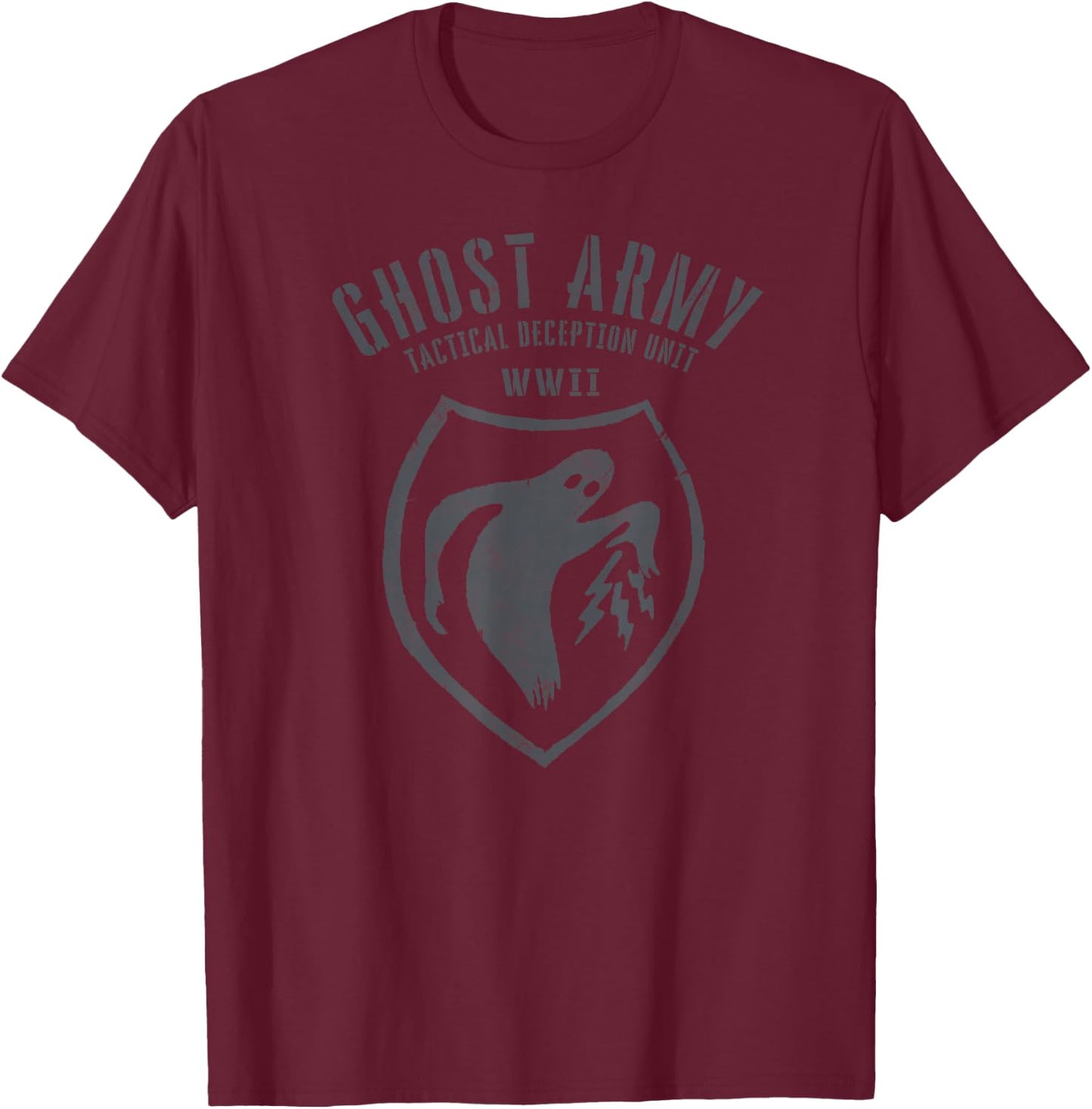 WWII Ghost Army Patch Gift T-Shirt - T-Shirt | Maroon