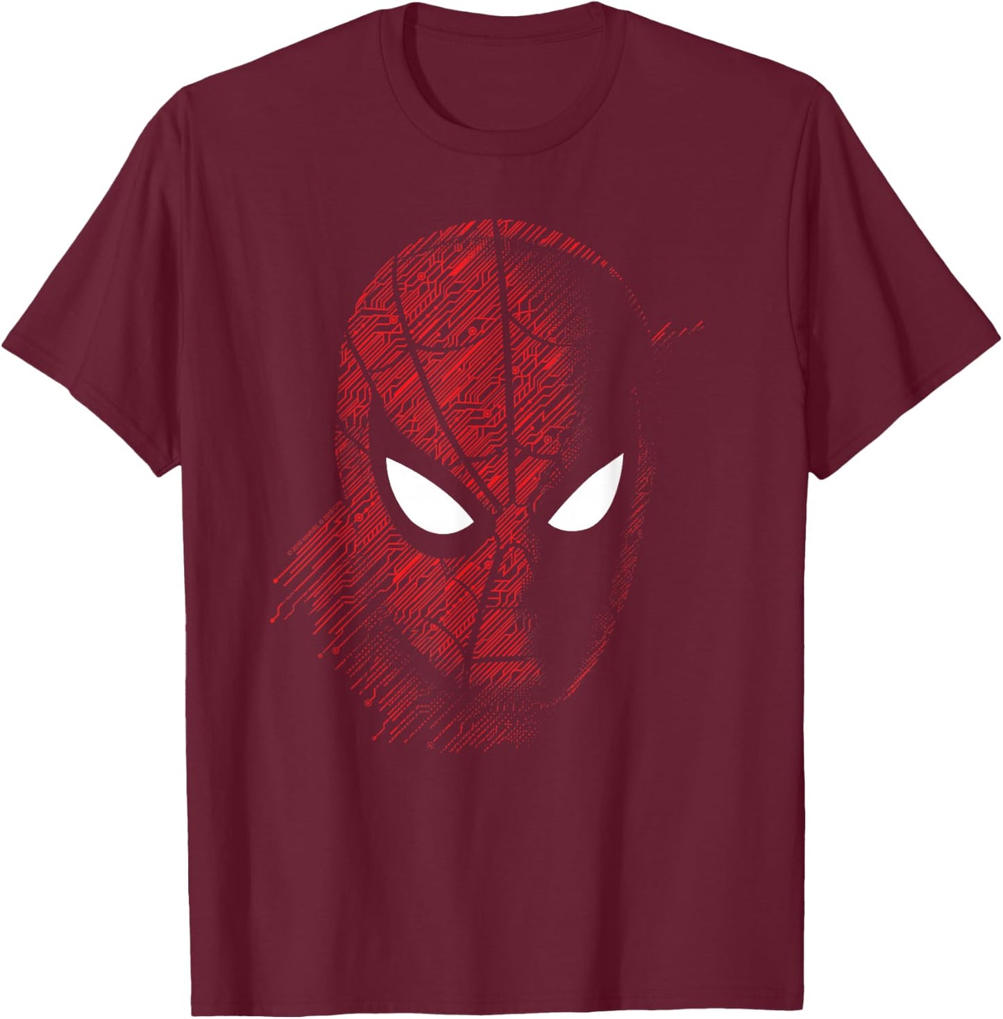 Marvel Spider-Man: Far from Home Close Up Small T-Shirt - T-Shirt | Maroon