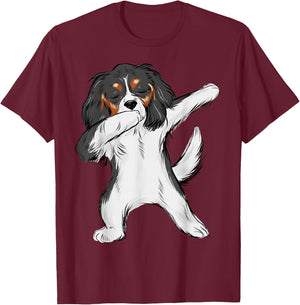 Dabbing Cavalier King Charles Spaniel Boys T-Shirt - T-Shirt | Maroon