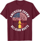 Belgium Roots Belgian Flag Belgie T-Shirt - T-Shirt | Maroon
