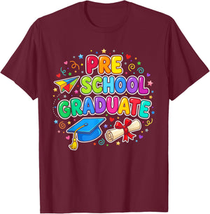 Graduation Class Pre-K Preschool Boys Girls T-Shirt - T-Shirt | Maroon