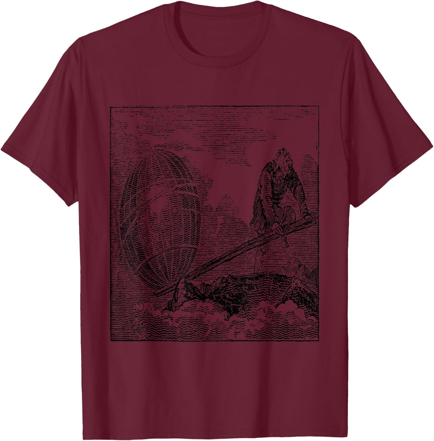 Archimedes Lever Math Mathematics T-Shirt - T-Shirt | Maroon