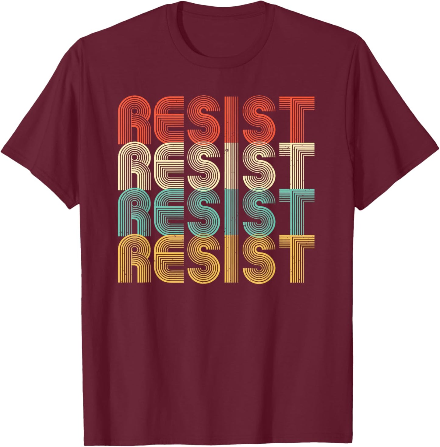 Resist T-Shirt - T-Shirt | Maroon