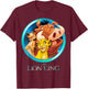 Disney The Lion King Best Friends Color Picture Group Shot T-Shirt - T-Shirt | Maroon