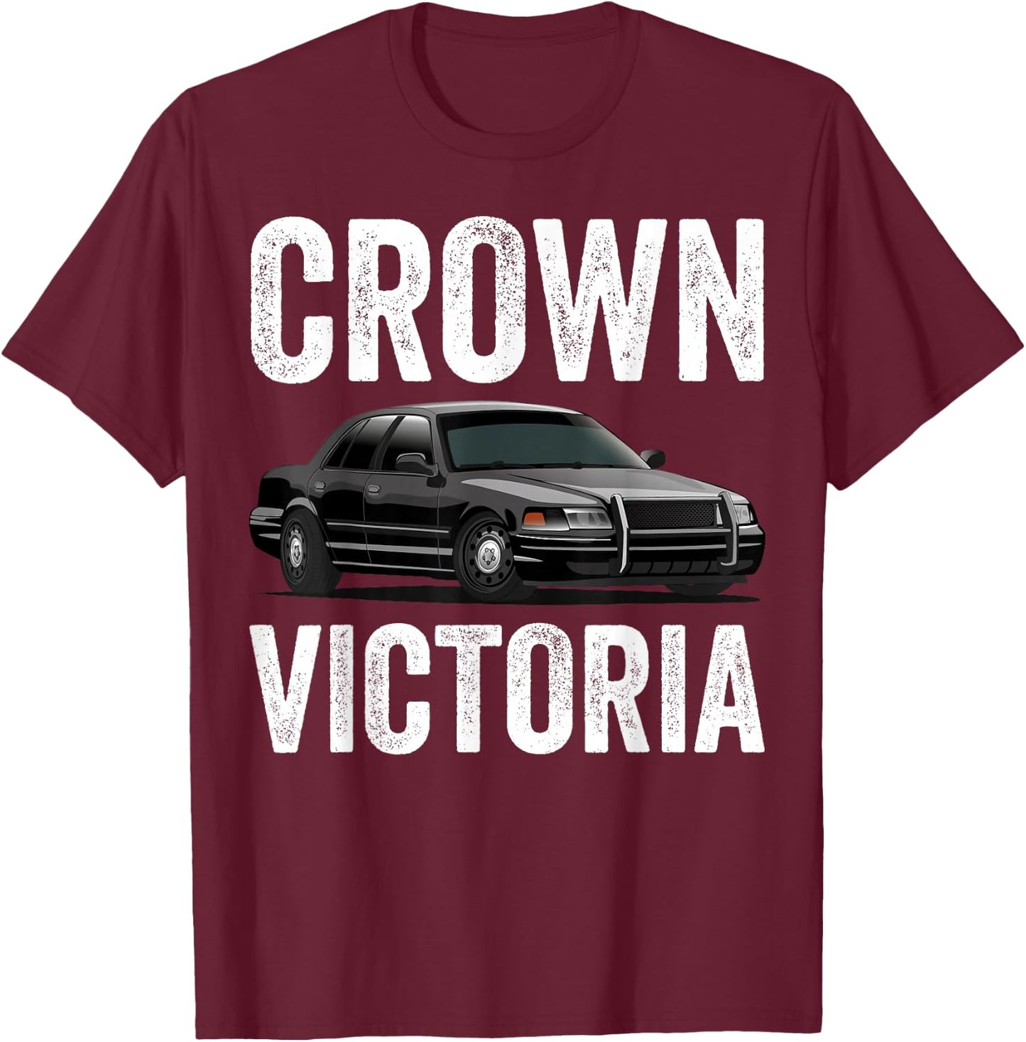 Crown Victoria P71 Cop Car T-Shirt - T-Shirt | Maroon