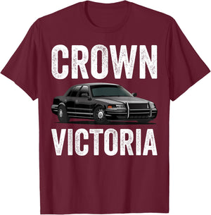 Crown Victoria P71 Cop Car T-Shirt - T-Shirt | Maroon