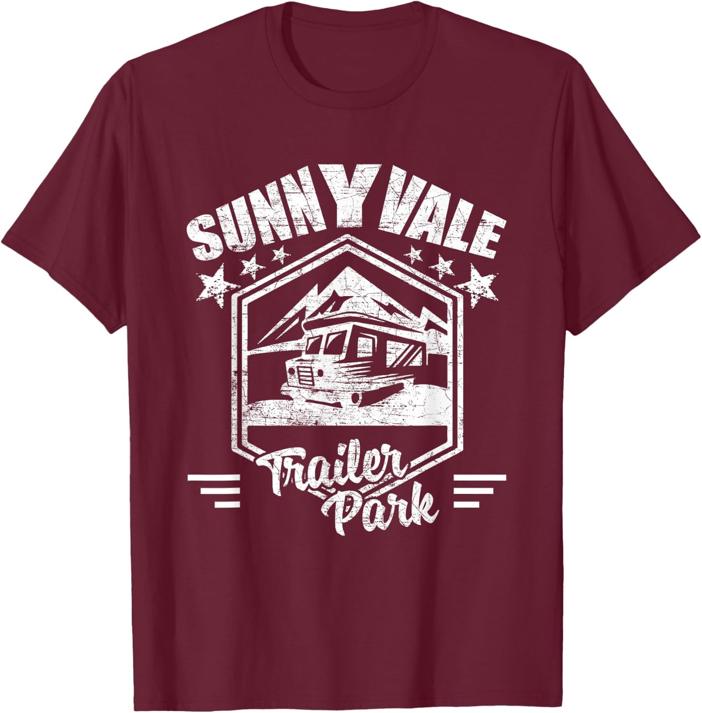Sunnyvale Trailer Park T-Shirt - T-Shirt | Maroon