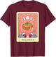 Lasagna Tarot Card Shirt Funny Lasagna Lover Tarot Fan T-Shirt - T-Shirt | Maroon