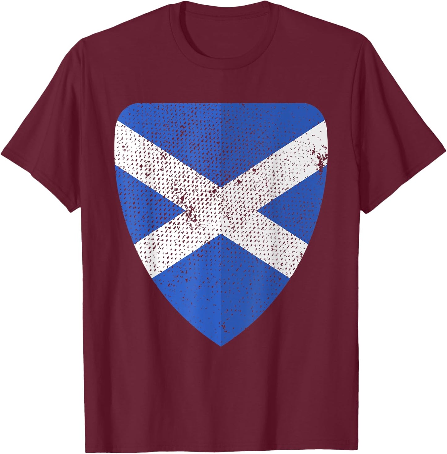 Scotland Flag Jersey 2018 Soccer Football Futbol Shirt T-Shirt - T-Shirt | Maroon