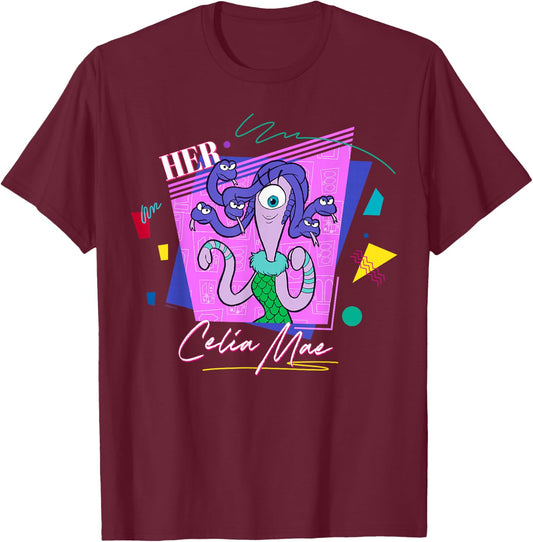 Disney and Pixar’s Monsters, Inc. Couples Matching Her Celia T-Shirt - T-Shirt | Maroon