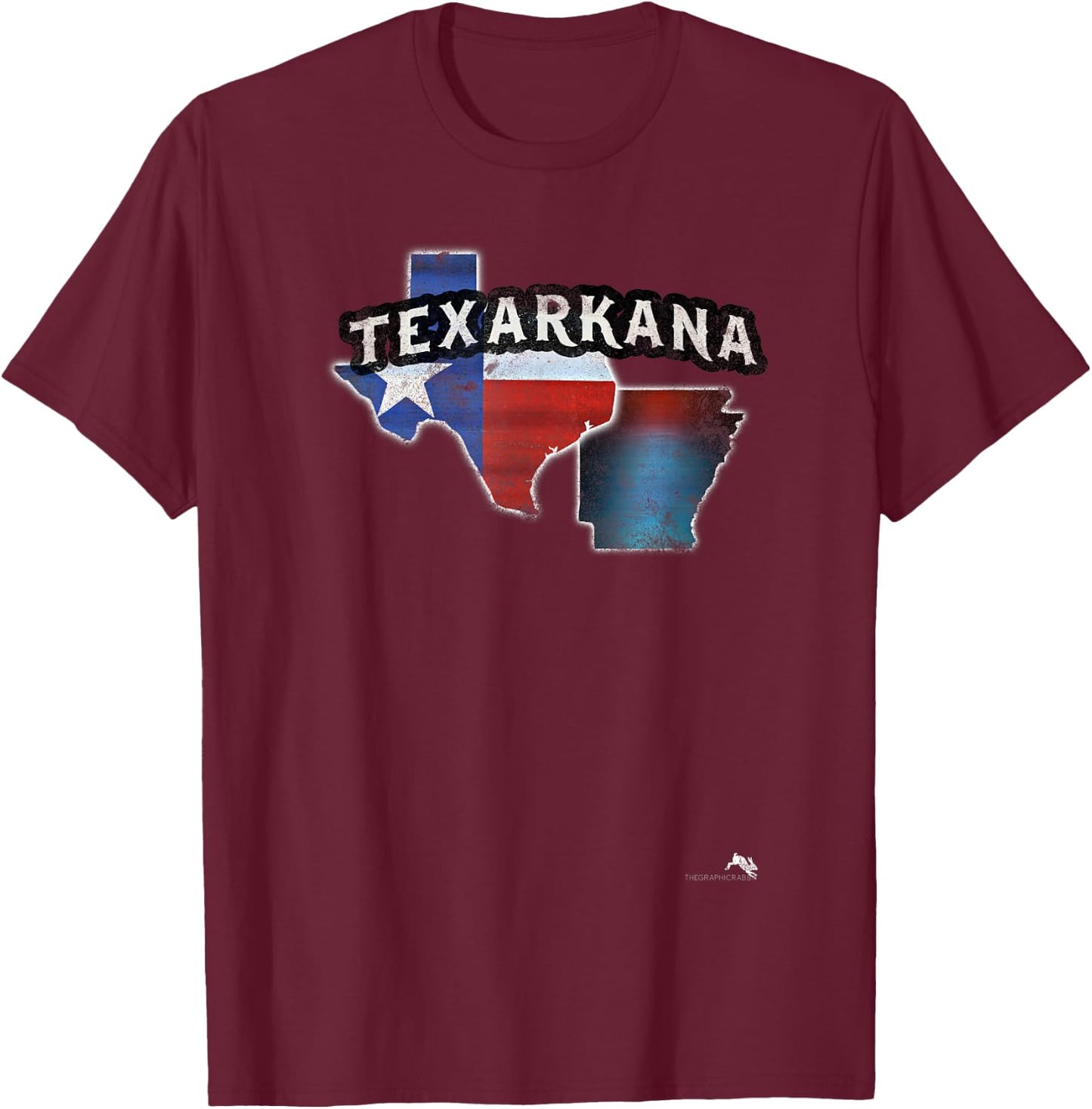 Texas Arkansas Texarkana T-Shirt - T-Shirt | Maroon