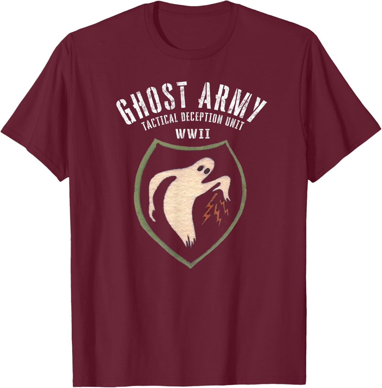 Ghost Army World War 2 Tactical Deception Unit T-Shirt - T-Shirt | Maroon