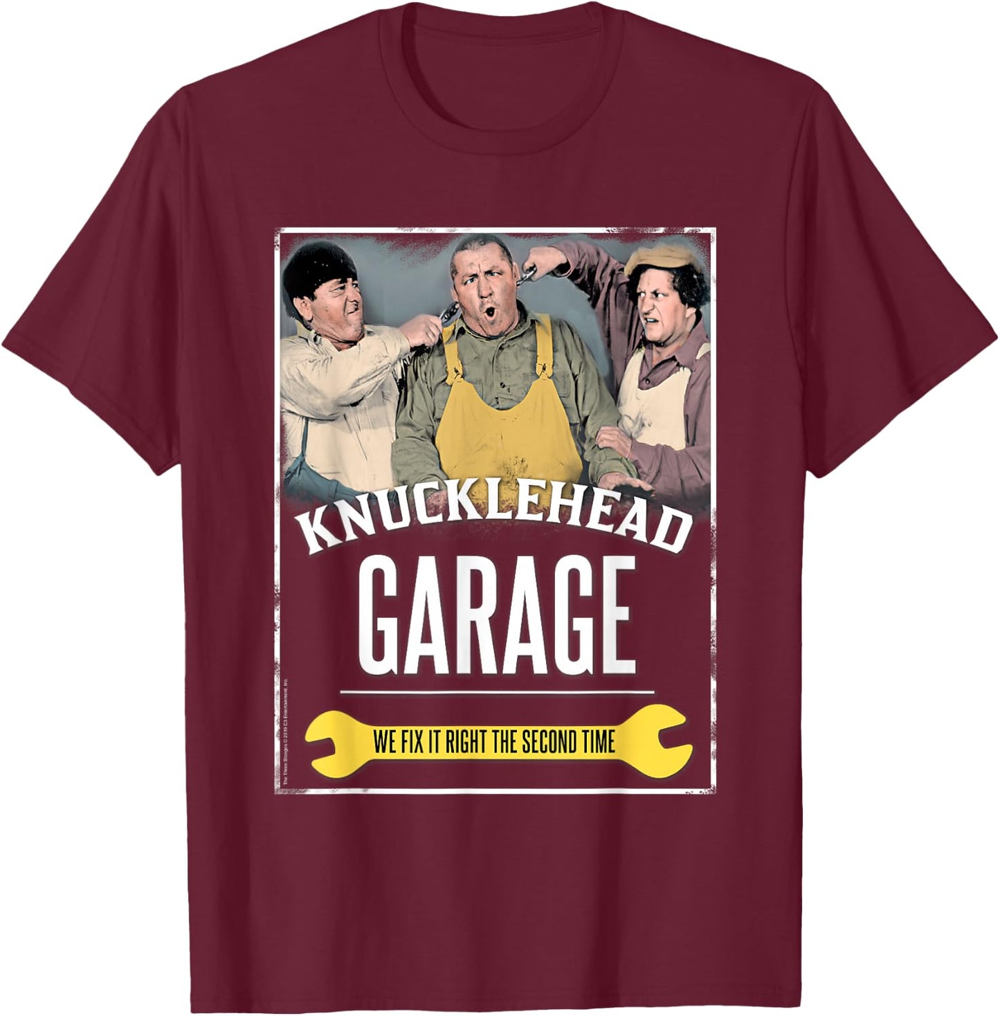 TTS- Knucklehead Garage T-Shirt - T-Shirt | Maroon