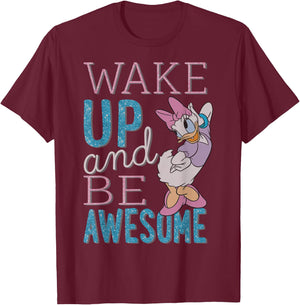 Disney - Daisy Duck Be Awesome T-Shirt - T-Shirt | Maroon