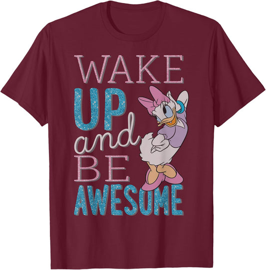 Disney - Daisy Duck Be Awesome T-Shirt - T-Shirt | Maroon
