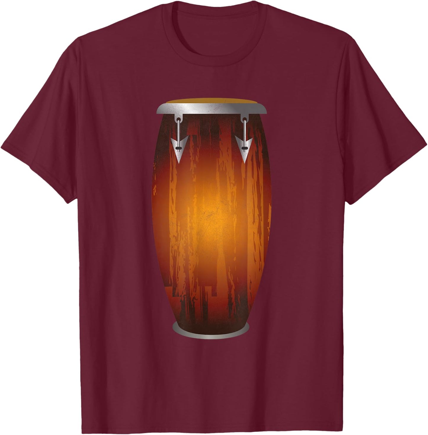 Conga drums Shirt T-Shirt - T-Shirt | Maroon