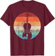 Violin Violinist Musical Instrument Retro T-Shirt - T-Shirt | Maroon