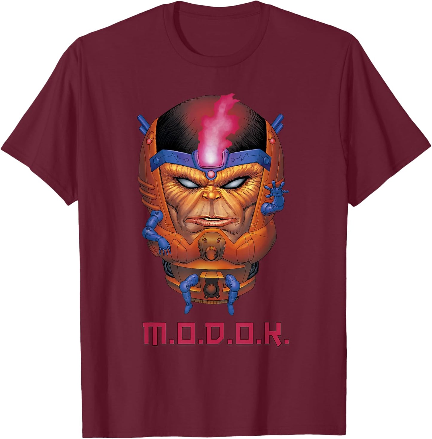 Marvel MODOK Mobile Organism Designed For A Graphic T-Shirt - T-Shirt | Maroon