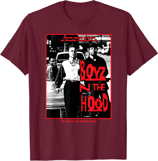 Boyz n the Hood It Ain't No Fairy Tale Short Sleeve T-Shirt - T-Shirt | Maroon