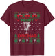 Merry Discmas Disc Golf Ugly Christmas Golfer Player T-Shirt - T-Shirt | Maroon