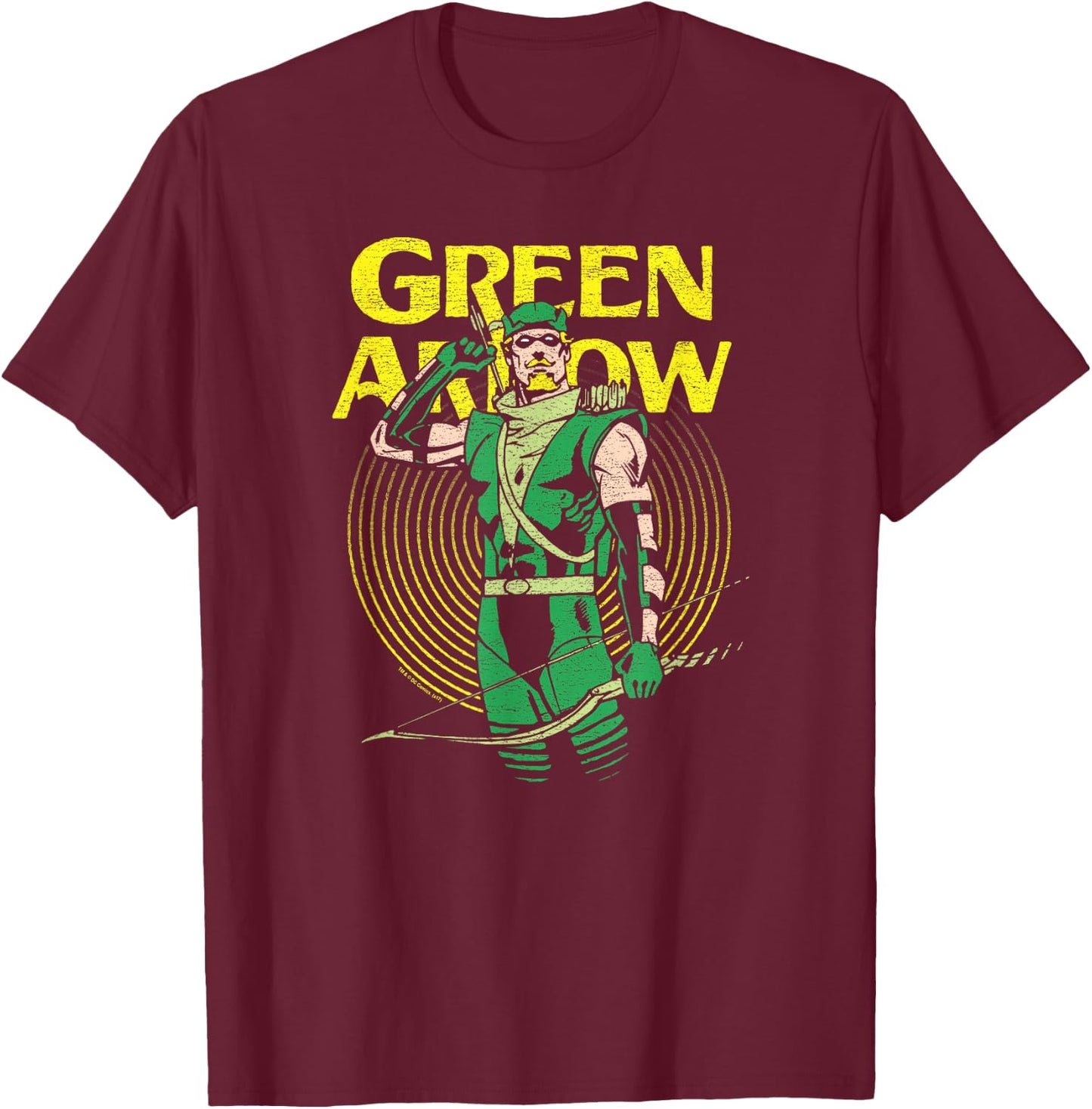 Green Arrow Pull T Shirt T-Shirt - T-Shirt | Maroon