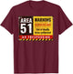 Storm Area 51 Vintage Funny Alien T-Shirt - T-Shirt | Maroon