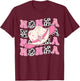 Nonna Pink Rodeo CowGirl Western Retro Groovy T-Shirt - T-Shirt | Maroon