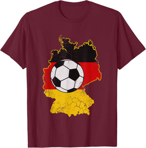 German Soccer Germany Football T-Shirt - T-Shirt | Maroon