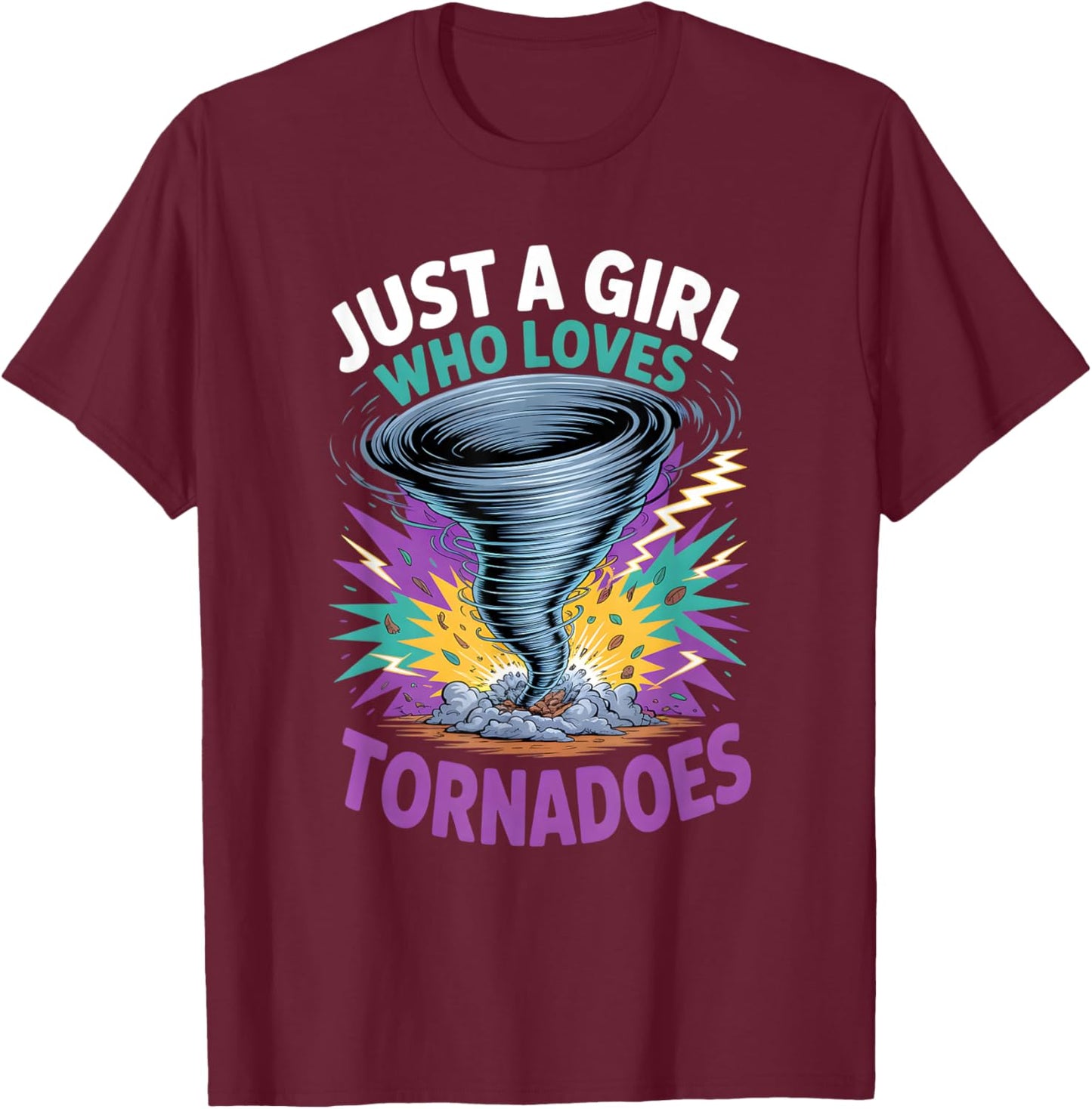Girls Tornado T-Shirt - T-Shirt | Maroon