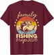 Family Fishing Trip 2026 Matching Squad Men Women Kids Fish T-Shirt - T-Shirt | Maroon