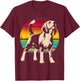 Beagle Begele T-Shirt - T-Shirt | Maroon